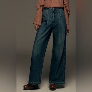 Anthropologie Pilcro Full-Length
Relaxed Barrel Denim Jeans, 18W